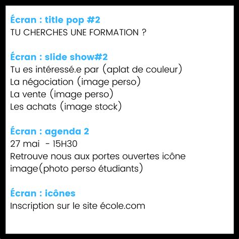 Exemple de résultat obtenu avec un script d'insertion de métadonnées