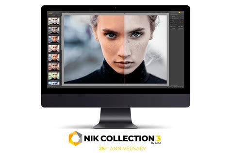 Comparaison avant/après d'une retouche avec la Nik Collection