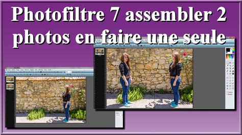 Exemple d'application de filtres sur une photo dans PhotoFiltre, montrant différents effets