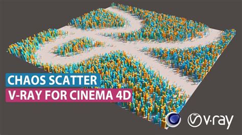 Schéma illustrant la fonctionnalité Chaos Scatter dans V-Ray 6