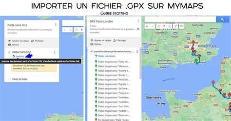 Illustration d'un fichier GPX avec des points de localisation et des timestamps