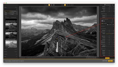 Exemple d'utilisation des Control Points dans Silver Efex Pro