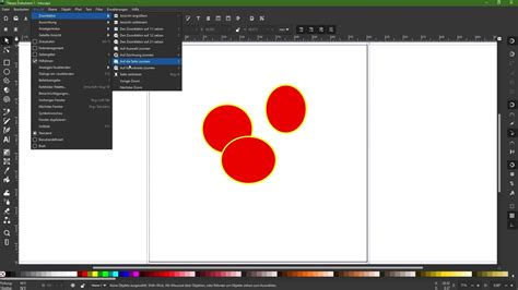 Illustration d'interface Inkscape avec un nouveau document ouvert