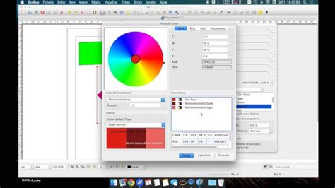 Interface du logiciel Scribus, montrant une mise en page de magazine