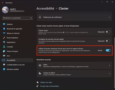 Capture d'écran montrant les options de rotation prédéfinies dans le menu 