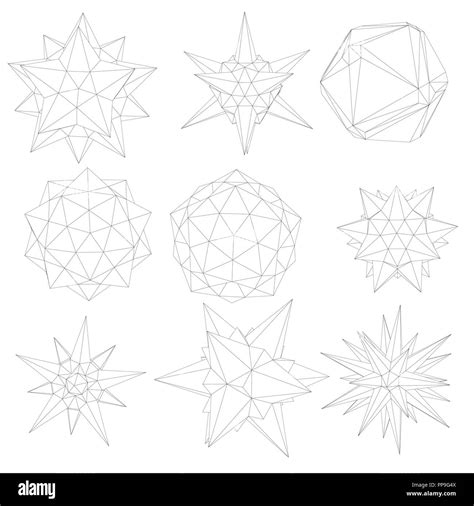 Exemple de création de formes géométriques complexes avec l'outil Étoile et l'opération 