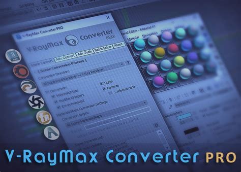 Tableau récapitulatif des conversions supportées par V-RayMax Converter PRO