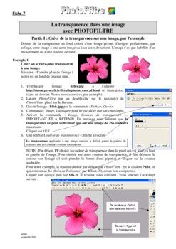 Exemple de création d'un bouton rond avec transparence dans PhotoFiltre