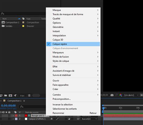 Schéma illustrant la superposition de calques dans une composition After Effects