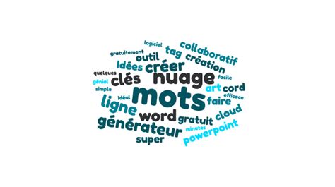 Infographie comparant les fonctionnalités des différents générateurs de nuages de mots en ligne
