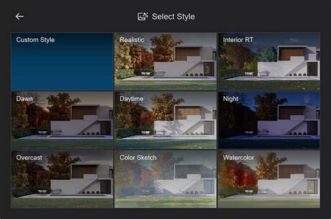 Comparaison de rendus avec et sans l'effet d'étude d'ensoleillement dans Lumion