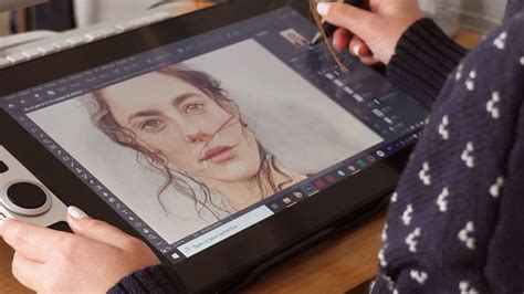 Illustration d'un artiste utilisant une tablette graphique avec écran