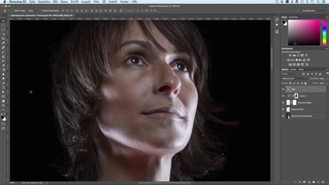 Schéma explicatif de la technique Dodge & Burn appliquée aux yeux, montrant les zones à éclaircir et à assombrir.