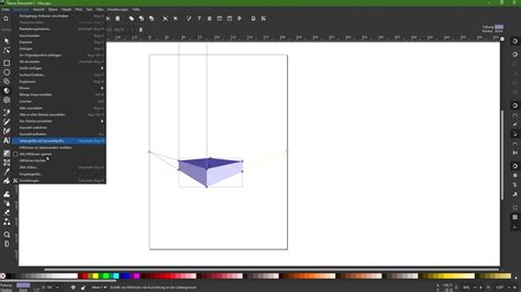 Illustration montrant la sélection d'un objet avec sa boîte englobante dans Inkscape.