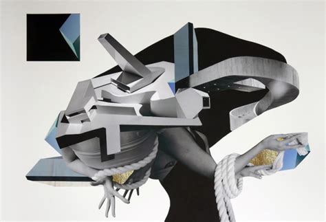 Exemple d'œuvre de collage intitulée 