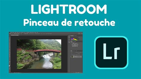 Exemple avant/après d'une retouche de cheveux utilisant le pinceau de réglage dans Lightroom, montrant la zone peinte (superposition rouge) et les curseurs de réglage.