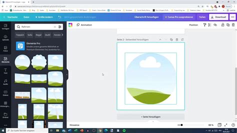 Une illustration montrant différentes formes de cadres disponibles dans Canva