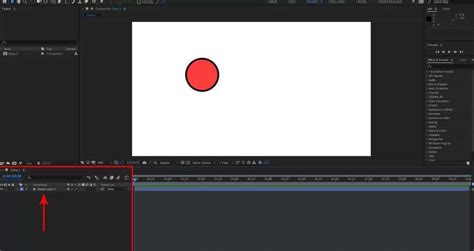 Illustration d'une séquence vidéo en mouvement arrière dans After Effects