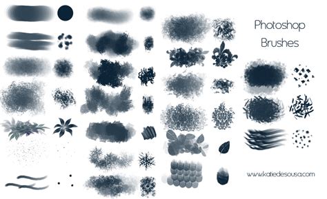 Exemples de brushes .abr téléchargeables pour Photoshop.