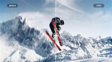 Comparaison de photos avec et sans application de l'outil de netteté.