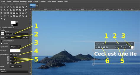 Exemple d'application d'un motif en relief sur une image avec GIMP.