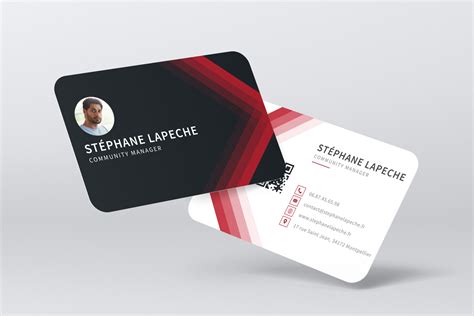 Visuels illustrant l'utilisation de polices graphiques pour des cartes de visite et des flyers