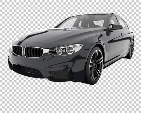 Exemple de détourage réussi d'une voiture sur fond transparent.