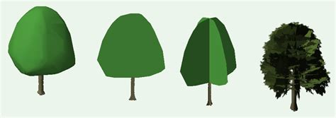 Exemple de plantes 3D paramétrables créées avec Laubwerk