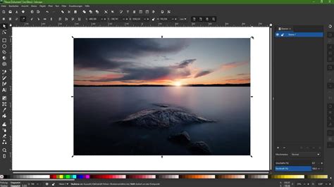 Exemple de fenêtre d'exportation PNG dans Inkscape avec les options de taille et de zone