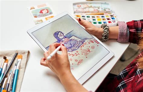 Exemple d'utilisation du Bamboo Folio par un illustrateur