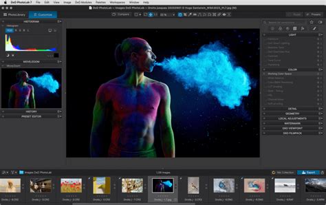 Capture d'écran montrant l'onglet TSL de DxO PhotoLab pour le réglage de la luminance.