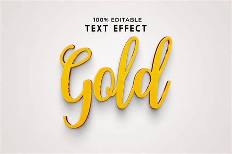 Exemple de texte doré avec des effets de biseautage et de contour.