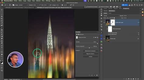 Illustration montrant l'effet d'un contour progressif sur un masque dans After Effects, comparant un bord net à un bord flou