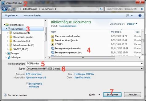 Capture d'écran du menu 
