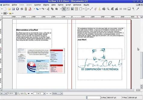 Capture d'écran de Scribus montrant la fenêtre des propriétés des blocs avec les options de couleur et de filet.
