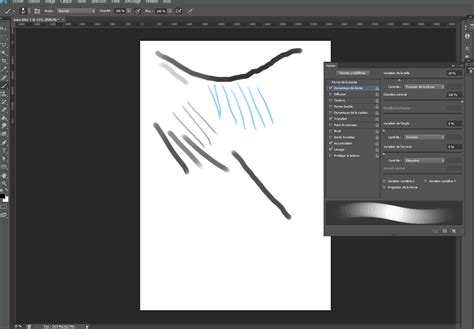 comparaison de traits dessinés avec et sans pression du stylet dans Illustrator