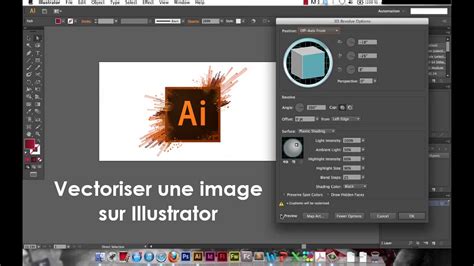 Capture d'écran d'Adobe Illustrator montrant l'outil 