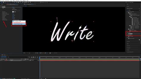 Comparaison visuelle entre l'effet Stroke avec masque et l'effet Write-On dans After Effects