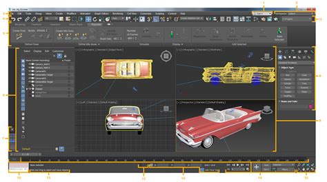 Interface de l'Éditeur de matériaux dans 3ds Max