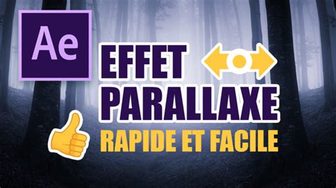 Exemple d'effet de parallaxe dans After Effects