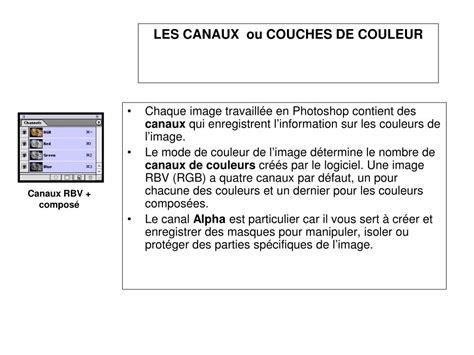 Capture d'écran montrant les canaux de couleur dans Photoshop, avec le canal bleu sélectionné pour un meilleur contraste.