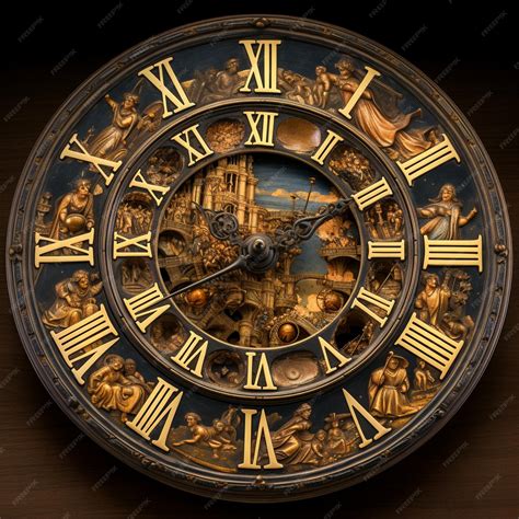 Photographie d'une horloge ancienne avec des chiffres romains, mettant en évidence le 'II' pour 2 heures.