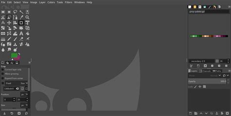Boîte de dialogue GIMP pour la création d'une nouvelle palette avec ses paramètres