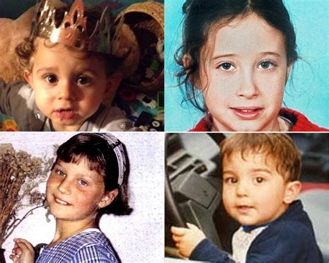 Une photo des trois enfants disparus, Dalia, Nael et Eline, avec leurs âges respectifs.