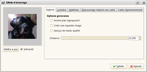 Configuration du filtre 