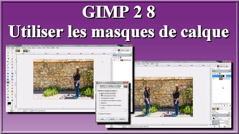 Fenêtre d'ajout de masque de calque dans GIMP