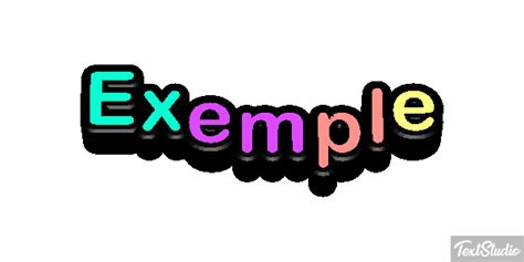 Exemple de texte animé scintillant créé avec PhotoFiltre Studio.