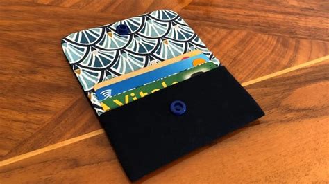 Schéma des pliures du tissu intérieur pour le porte-cartes