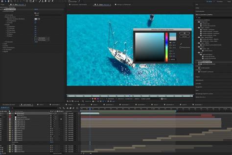 Exemple d'animation complexe réalisée avec After Effects