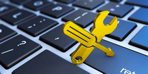 Illustration représentant un ordinateur portable en panne et des symboles de données perdues.